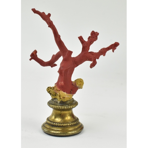 55 - Natural History & Taxidermy - a 19th Century Sicilian red coral branch having multiple extending... 