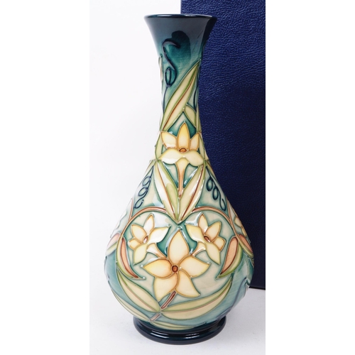 58 - William Moorcroft - Carousel Jasmine pattern - a late 20th century ceramic vase designed by Rachel B... 