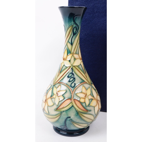 58 - William Moorcroft - Carousel Jasmine pattern - a late 20th century ceramic vase designed by Rachel B... 