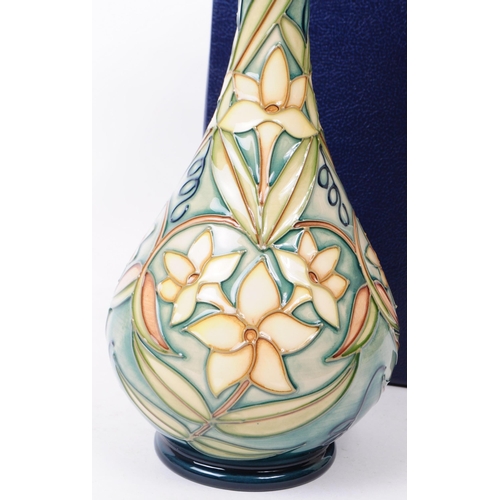 58 - William Moorcroft - Carousel Jasmine pattern - a late 20th century ceramic vase designed by Rachel B... 