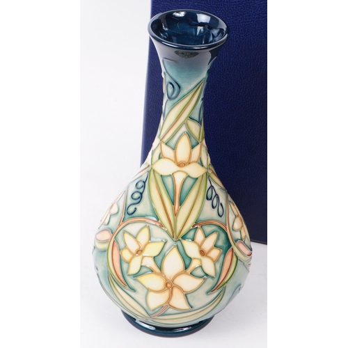 58 - William Moorcroft - Carousel Jasmine pattern - a late 20th century ceramic vase designed by Rachel B... 