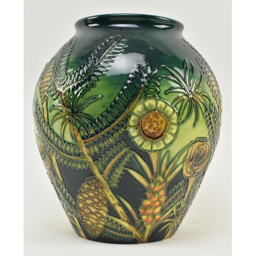 67 - William Moorcroft - Amazon Twilight pattern - a late 20th century vase. Bulbous form in a green and ... 