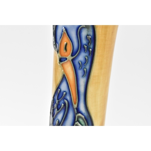 85 - Rachel Bishop for Moorcroft Pottery - Phoenix Bird pattern - a 20th century 1996 tube lined hand pai... 