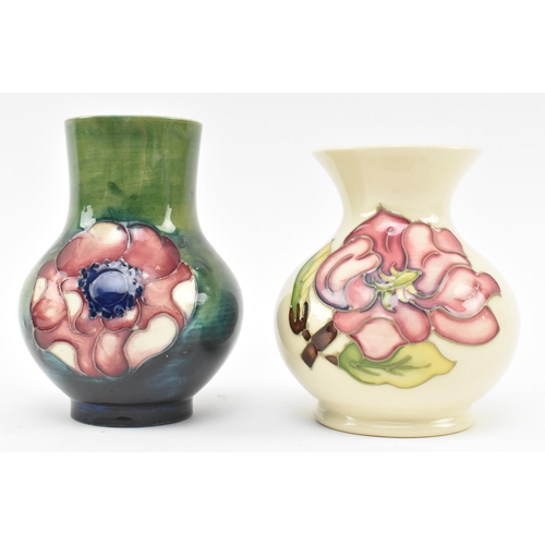 91 - Moorcroft Pottery - two mid 20th century circa 1950s & later tube lined ceramic vases. The lot t... 