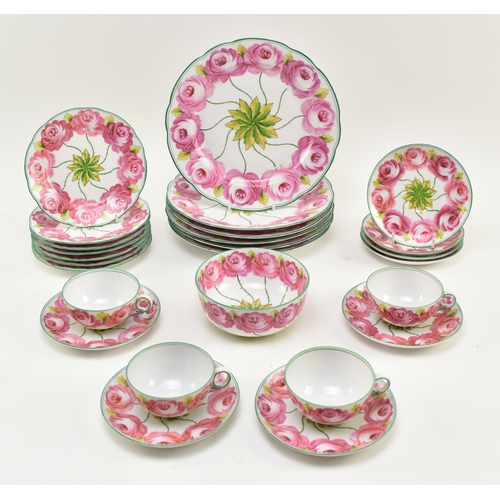 95 - Saxe - an early 20th century circa 1920 hand painted German porcelain part dinner service. Each piec... 