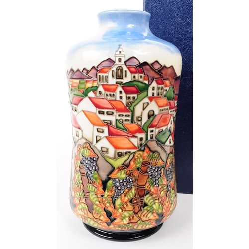 96 - William Moorcroft - Andalucia pattern - a late 20th century ceramic vase designed by Beverly Wilkes.... 