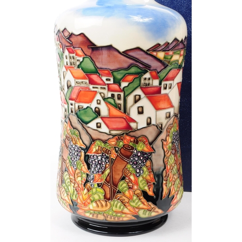 96 - William Moorcroft - Andalucia pattern - a late 20th century ceramic vase designed by Beverly Wilkes.... 