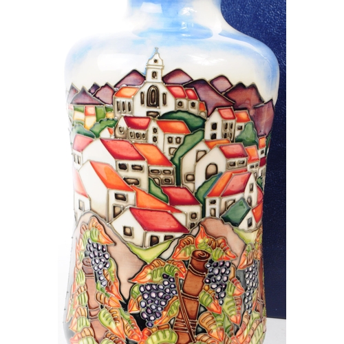 96 - William Moorcroft - Andalucia pattern - a late 20th century ceramic vase designed by Beverly Wilkes.... 