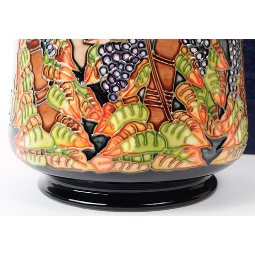 96 - William Moorcroft - Andalucia pattern - a late 20th century ceramic vase designed by Beverly Wilkes.... 