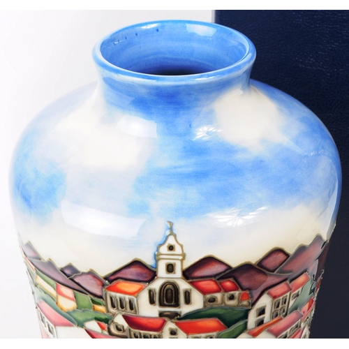 96 - William Moorcroft - Andalucia pattern - a late 20th century ceramic vase designed by Beverly Wilkes.... 