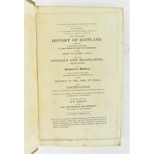 104 - Scottish history:- bindings. 1824-1827 The History of Scotland, from the Earliest Period to the Unio... 