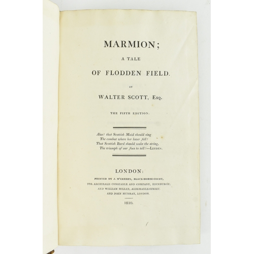 133 - Bindings:- Scott, Sir Walter. Two 19th century sets of the poetical works of Sir Walter Scott, compr... 