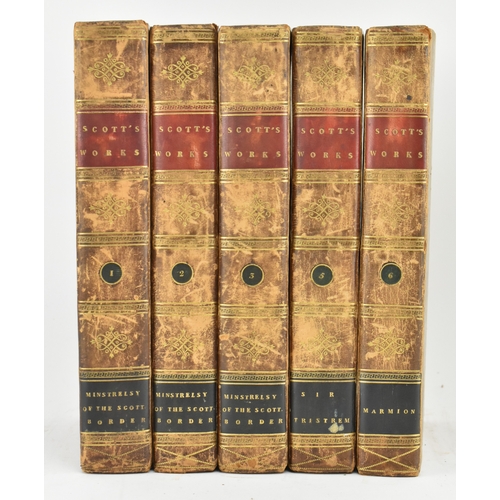 133 - Bindings:- Scott, Sir Walter. Two 19th century sets of the poetical works of Sir Walter Scott, compr... 