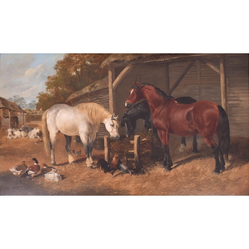 180 - Henry Charles Wollett (British, 1826-1893) - Country Companions - A mid 19th century circa 1858 oil ... 