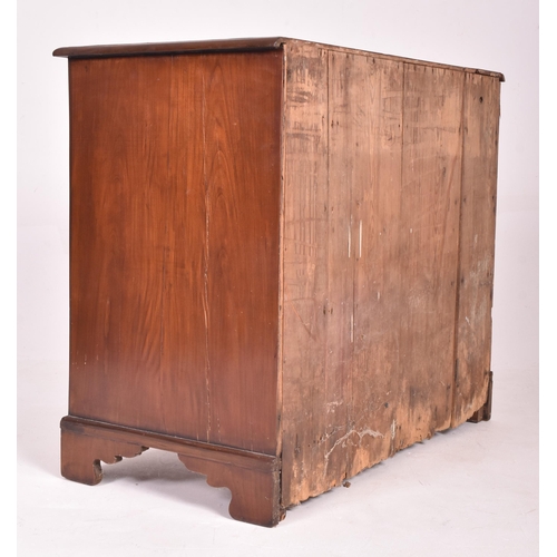 221 - A George III late 18th century mahogany kneehole writing desk. The desk having a rectangular top ove... 