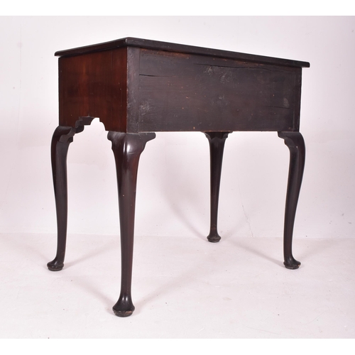 226 - A Queen Anne Revival 19th century mahogany lowboy writing table desk. The desk having a straight top... 