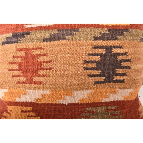 242 - A collection of country house - matching set of thirteen late 20th century Kilim squab cushions. Eac... 