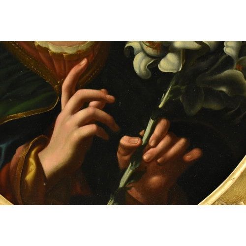 250 - Egisto Manzuoli after Carlo Dolci (Italian, 1616-1686) - Angelo (Possibly Archangel Gabriel) - A 19t... 