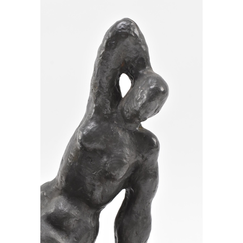 287 - Siegfried Charoux (Austrian, 1896–1967) – A 20th century bronze sculpture of female nude sitter. The... 