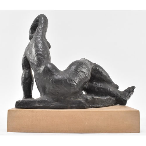 287 - Siegfried Charoux (Austrian, 1896–1967) – A 20th century bronze sculpture of female nude sitter. The... 