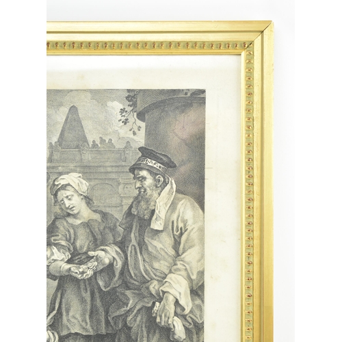 321 - William Hogarth - Two mid 18th century engravings. The lot comprising And as he reasoned of Righteou... 