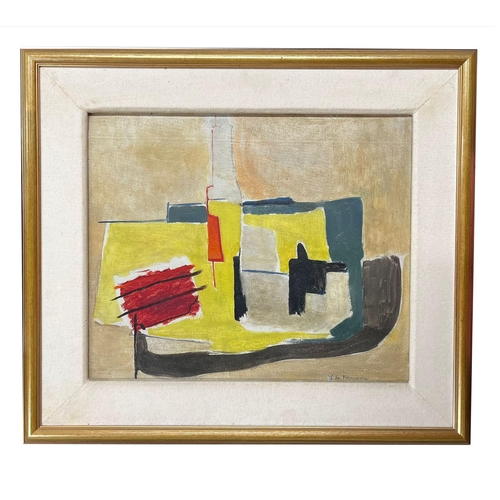 334 - Eugène de Kermadec (French, 1899– 1976) – An untitled abstract still life oil on canvas painting. Th... 