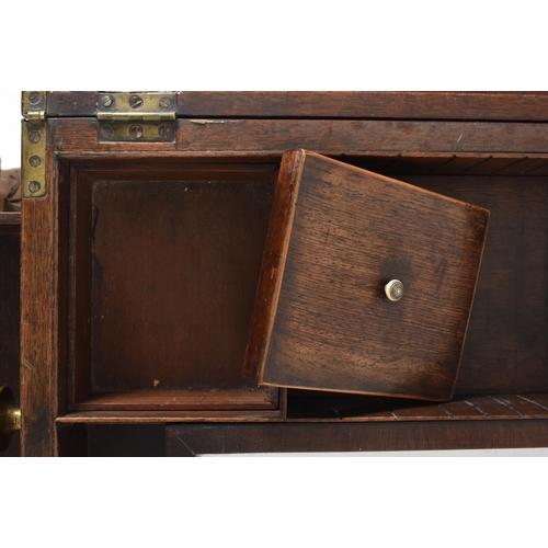 339 - A George III early 19th century mahogany & satinwood crossbanded inlaid fold out gentleman's van... 