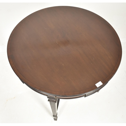 344 - An Adam's Revival 19th century mahogany circular centre occasional table. The table having a round t... 