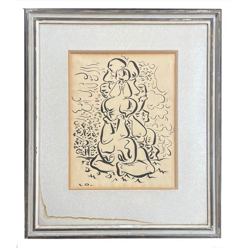 356 - André Masson (French, 1896 –1987) – Surrealist Colome, 1945 - Ink on paper Surrealist drawing painti... 