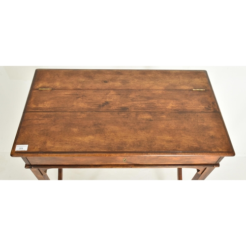 364 - An Edwardian early 20th century mahogany Campaign metamorphic writing table desk. The desk having a ... 