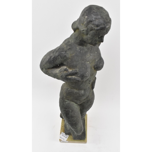 365 - Siegfried Charoux (Austrian, 1896–1967) - A 20th century bronze sculpture of female naked figure. Th... 