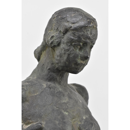 365 - Siegfried Charoux (Austrian, 1896–1967) - A 20th century bronze sculpture of female naked figure. Th... 