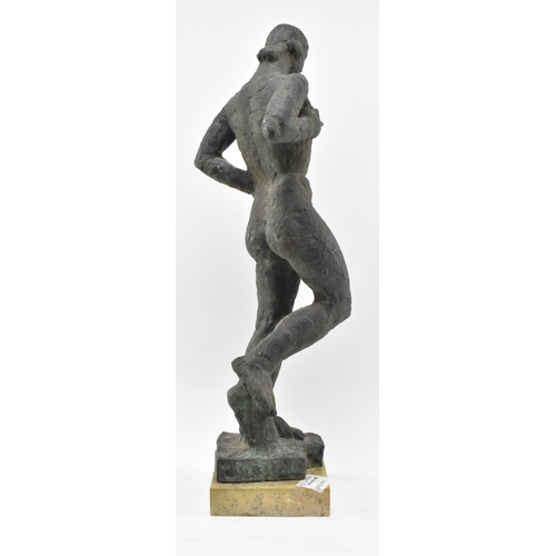 365 - Siegfried Charoux (Austrian, 1896–1967) - A 20th century bronze sculpture of female naked figure. Th... 