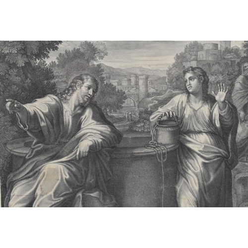 398 - Two 18th century Neoclassical engravings. The lot comprising Qui Biberit ex aqua by Albani Drevet, e... 