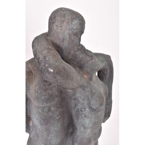 400 - Siegfried Charoux (Austrian, 1896–1967) - A large 20th century bronze sculpture of embracing figures... 