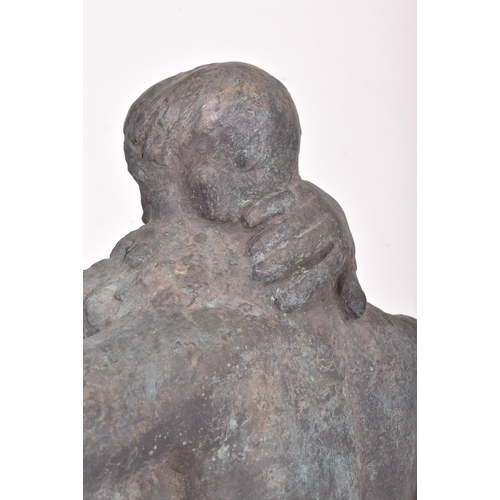 400 - Siegfried Charoux (Austrian, 1896–1967) - A large 20th century bronze sculpture of embracing figures... 