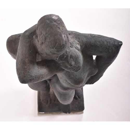 400 - Siegfried Charoux (Austrian, 1896–1967) - A large 20th century bronze sculpture of embracing figures... 