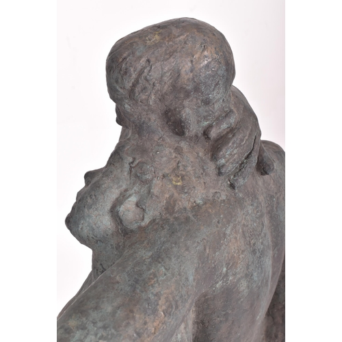 400 - Siegfried Charoux (Austrian, 1896–1967) - A large 20th century bronze sculpture of embracing figures... 