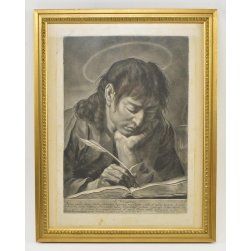 435 - John Lorenz Haid after John Baptista Piazzetta Venetus - Saint John the Evangelist - A mid 18th cent... 