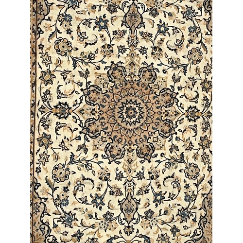 448 - An early 20th century Central Persian Islamic Kashan floor carpet rug. The rug having a central meda... 