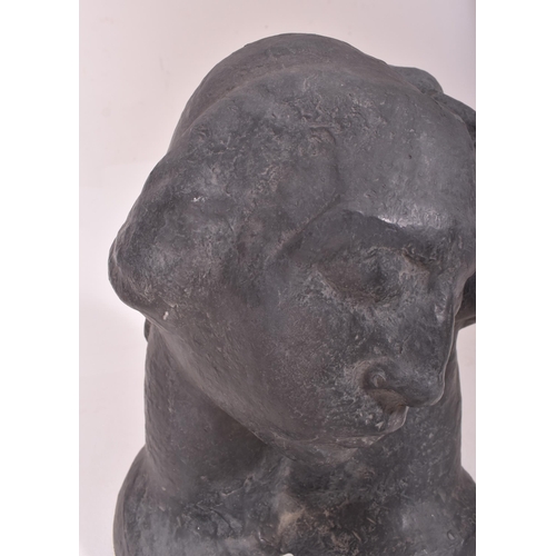 450 - Siegfried Charoux (Austrian, 1896–1967) – A large 20th century lead sculpture of two heads. Signed t... 