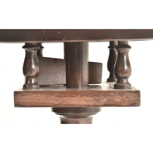 516 - A 19th century carved mahogany birdcage mechanism side occasional tripod pedestal table. The table h... 