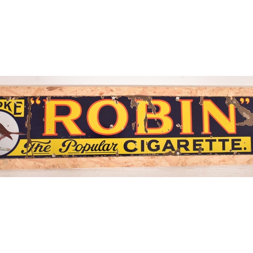 1 - Robin Starch - a vintage early 20th century point-of-sale / shop display advertising porcelain ename... 