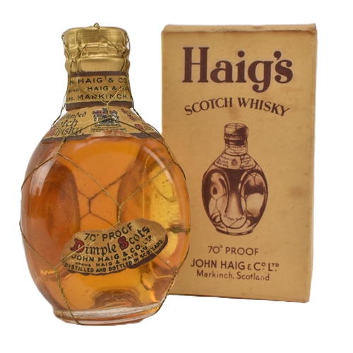 26 - John Haig & Co Ltd - Dimple Old Blended Scotch Whisky - a mid-century miniature Dimple whisky bo... 