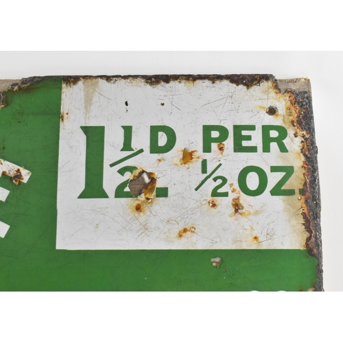 35 - Old Friend - a vintage 20th-century point-of-sale shop display porcelain enamel advertising sign. Th... 