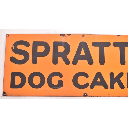 50 - Spratt's Dog Cakes - a vintage mid-century shop display / point-of-sale advertising porcelain enamel... 