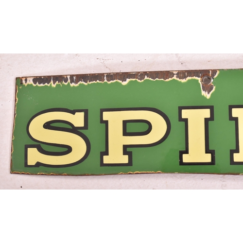 83 - Spillers, Osoko - two 20th century Spillers enameled point of sale advertising sign off cuts. Each e... 