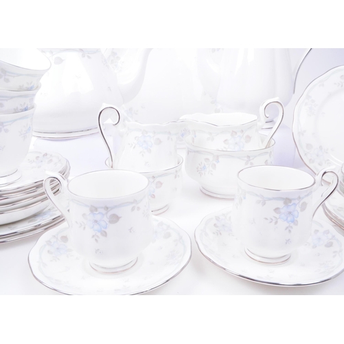 117 - Royal Albert - Late 20th century Satin Rose patterned bone china part tea service. Comprised of a te... 