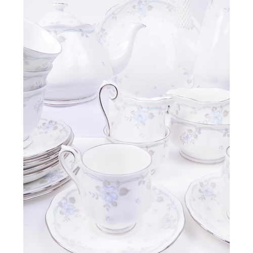 117 - Royal Albert - Late 20th century Satin Rose patterned bone china part tea service. Comprised of a te... 