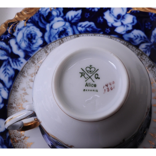 149 - Early 20th century Rosenthal porcelain part tea service comprised tea cups, saucers, small plates an... 